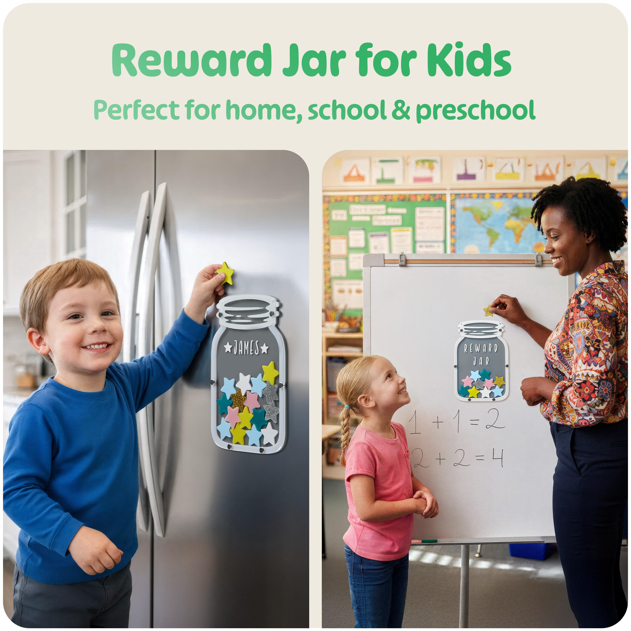 Magnetisches Belohnungsglas für Kinder