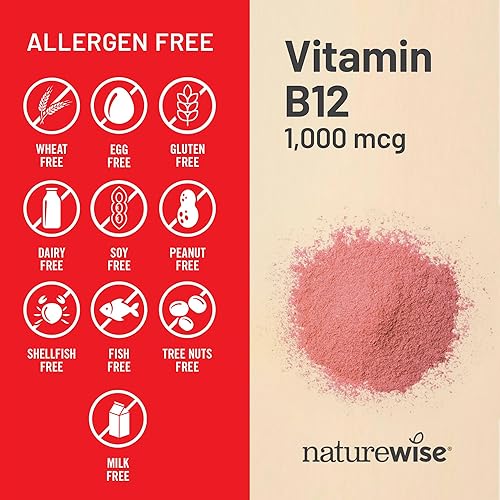 Miniatura 5 de NatureWise Vitamina B12 1,000 mcg para claridad mental y función cognitiva + apoyo energético para máxima vitalidad y bienestar  B12 (150 cápsulas