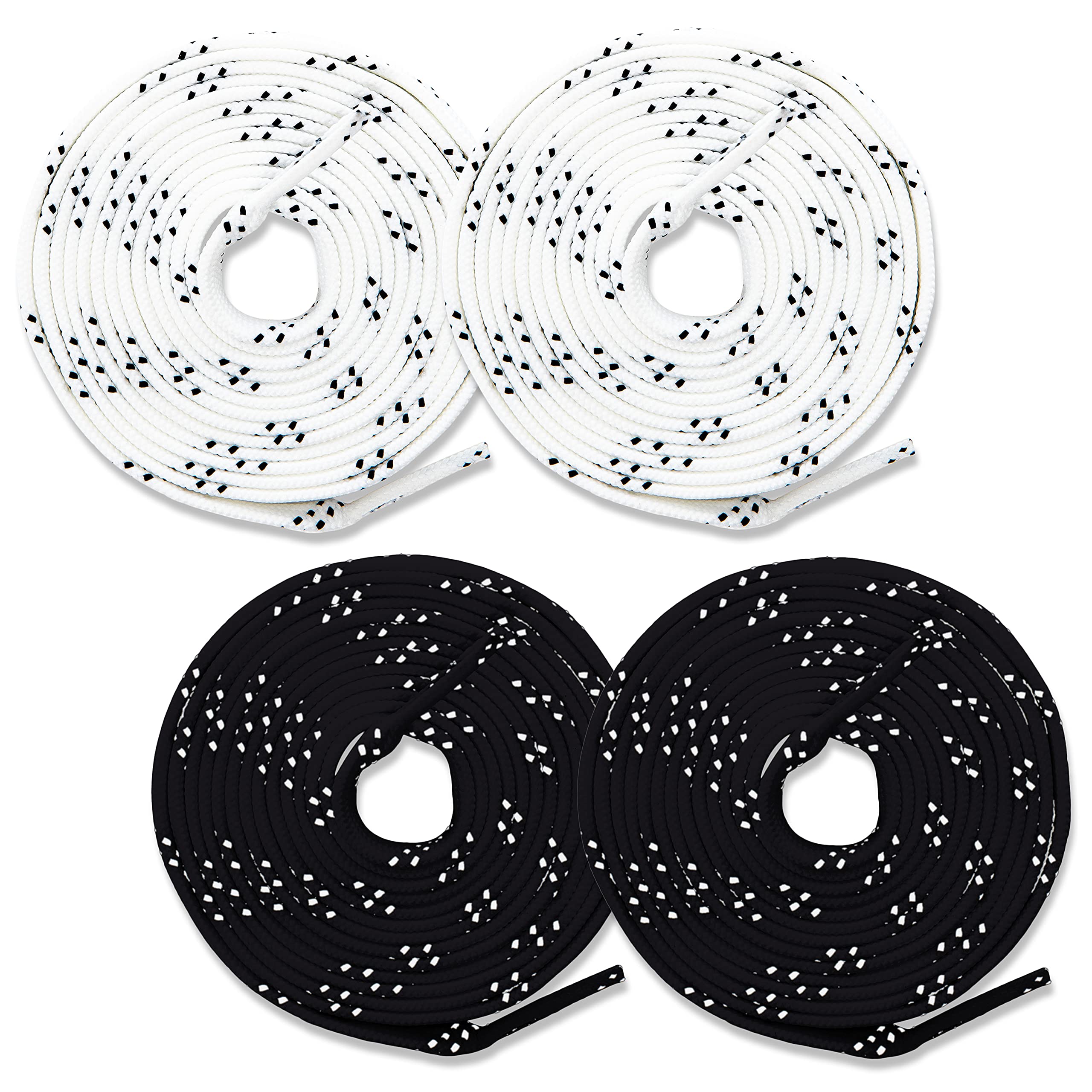 Franklin Sports Sports (200) 42092z 108 Non Waxed Laces, White/Black