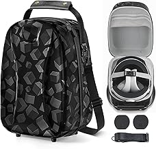 Carring Case for PSVR2, Hard Carrying Travel Case PSVR2 case with Lens Protector Cover Adjustable Shoulder Strap, Playstation VR2 Accessories for PS VR2 Shockproof Waterproof VR Carrying Travel Bag