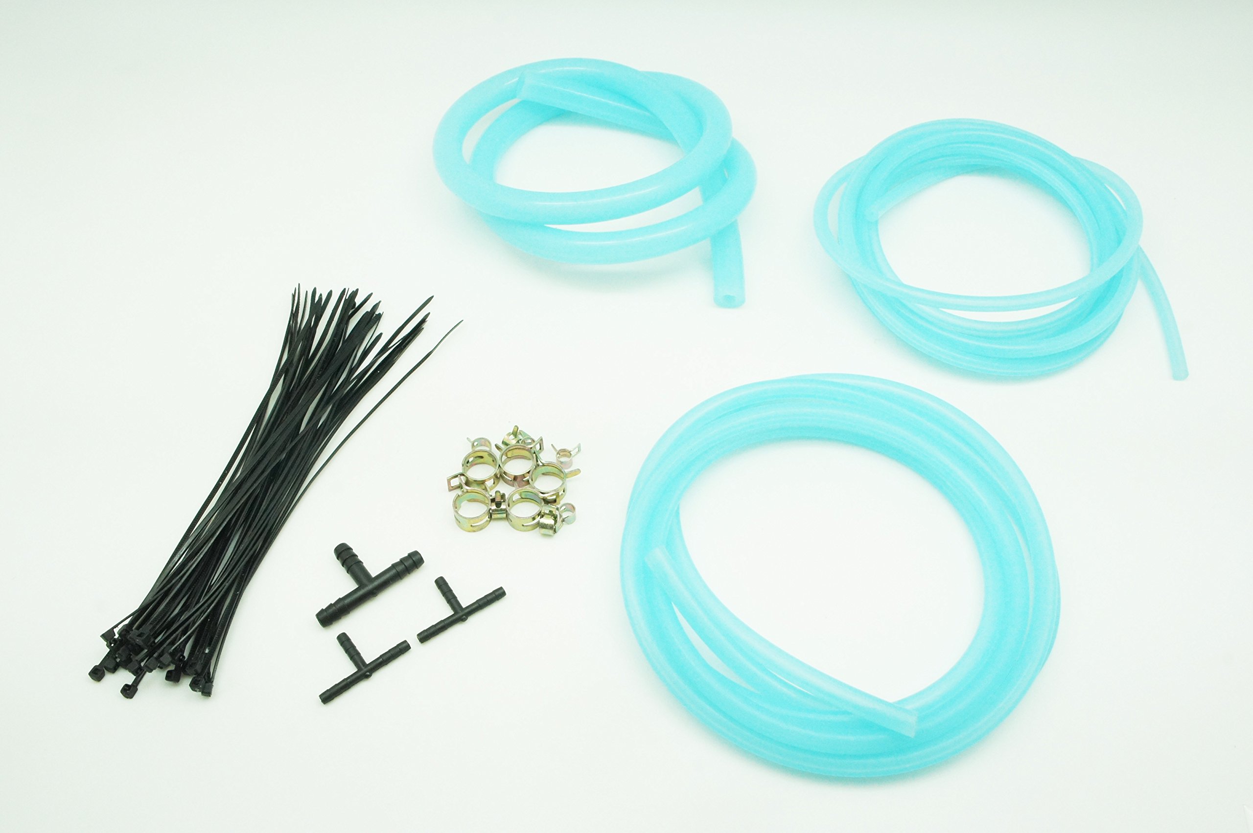 AUTOBAHN88 Blue Silicone Vacuum Hose Dress-Up Kit For Highlander