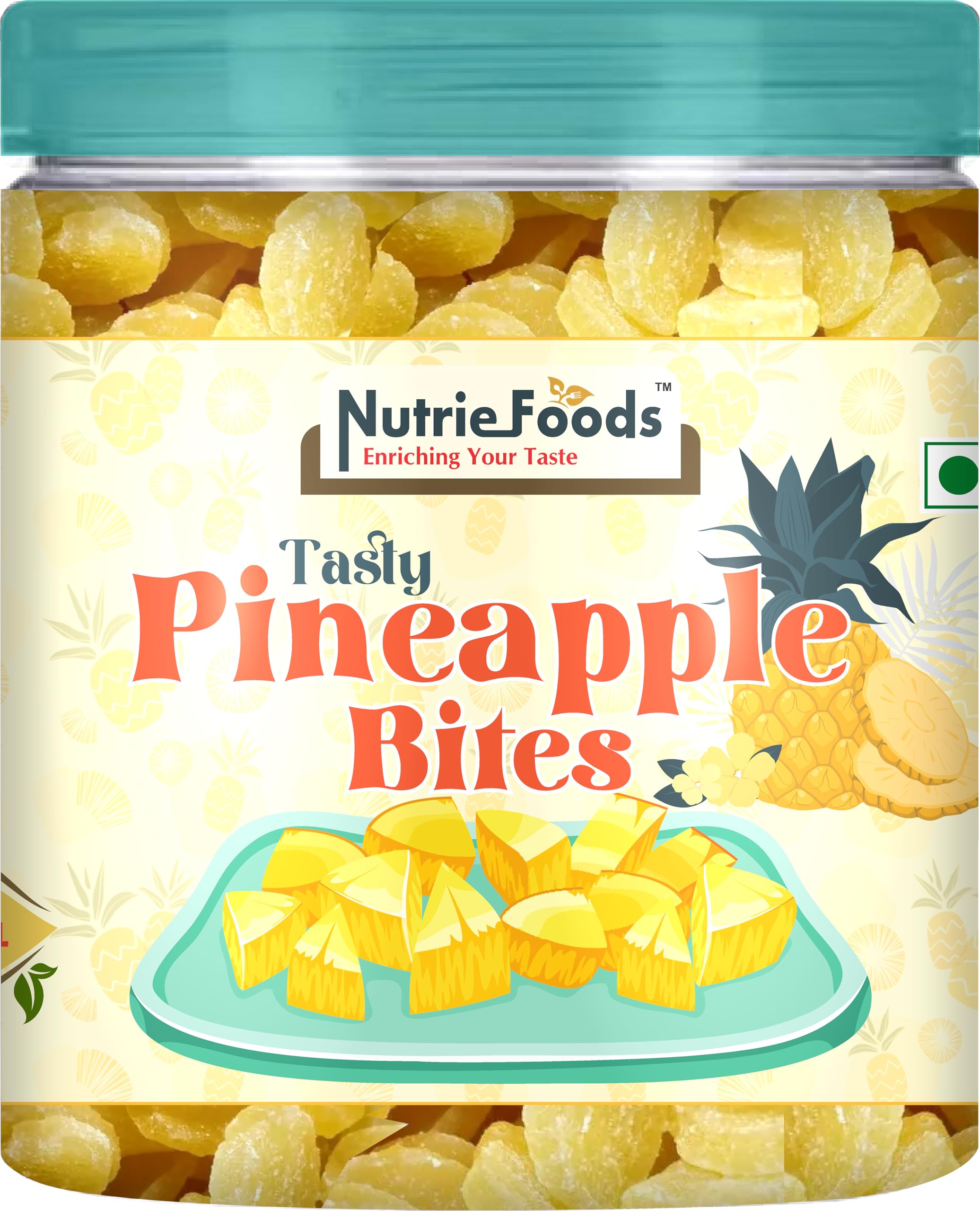 Nutriefoods Tasty Pineapple Bites | Sweet & Sour | 100% Natural Fruit | Original Flavor (250g) (B0BW67955P) Amazon Price History, Amazon Price Tracker