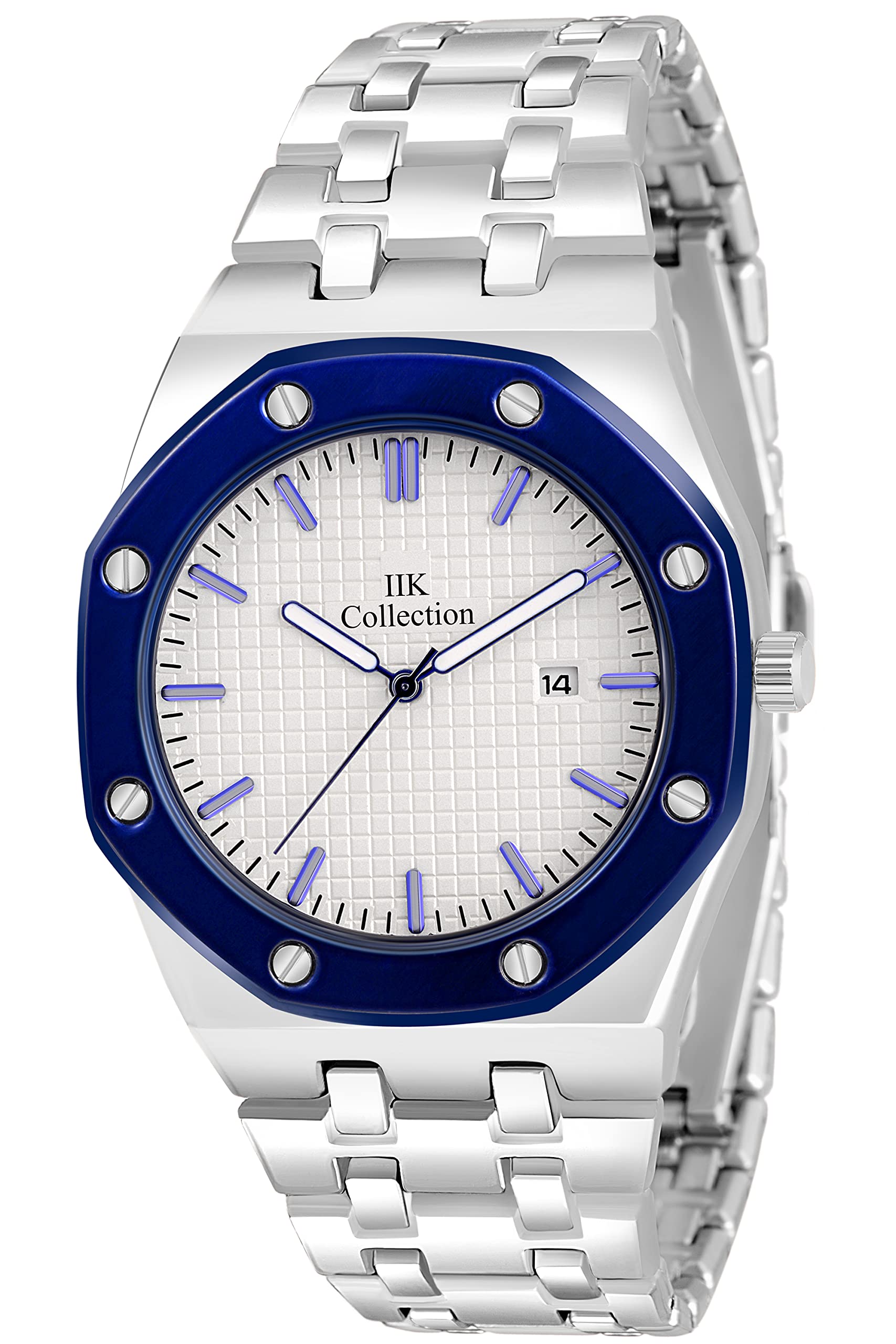 IIK COLLECTION Analog Silver Dial & Silver Bracelet Chain Matte Finish Wrist Watch For Men & Boys (Iik-731M, Metal) (B097HJSCB3) Amazon Price History, Amazon Price Tracker
