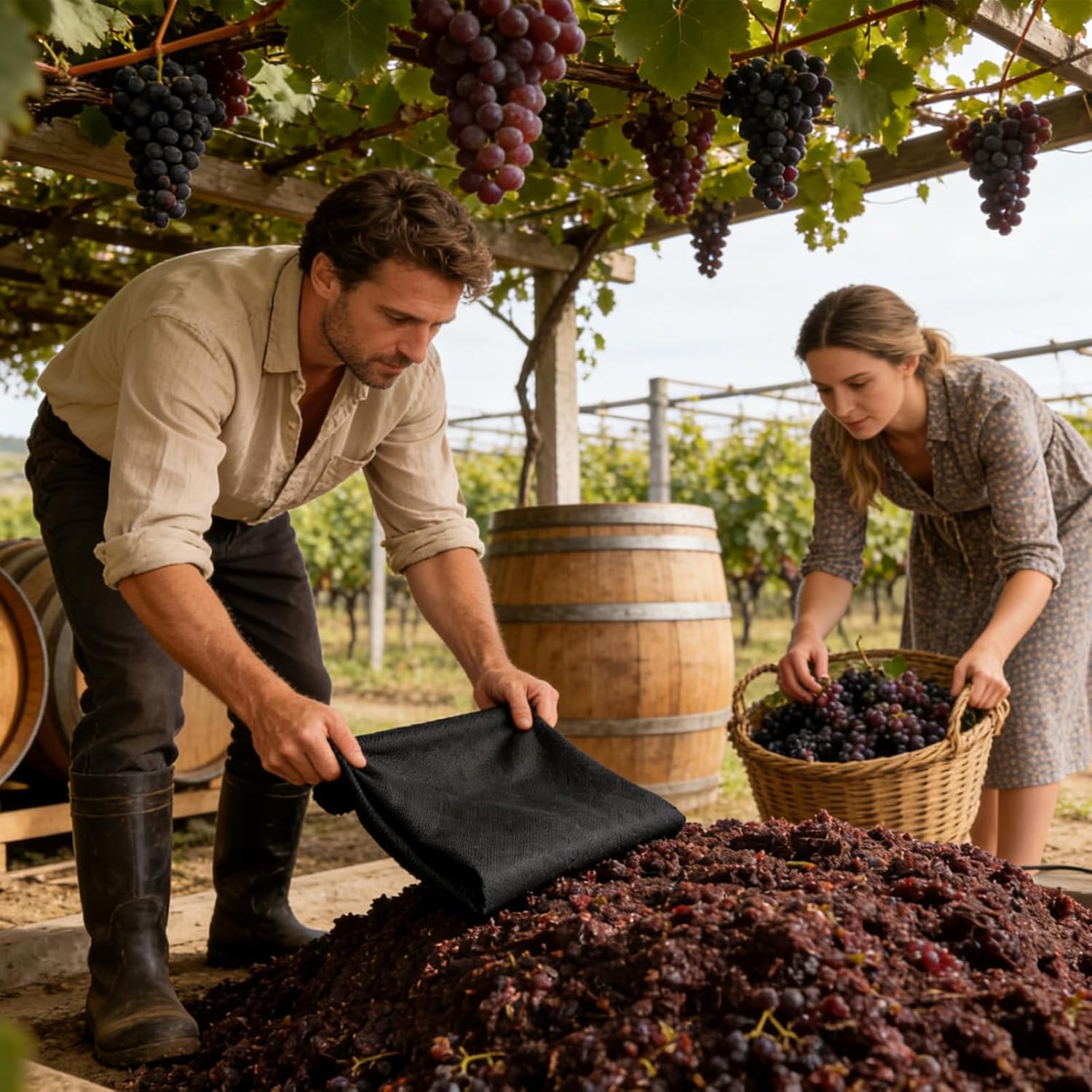 Planter Fabric Liner - Nonwoven Cuttable Breathable Sheet, Water Draining Barrier, Durable Gardening Accessory | Raised Bed Protector for Garden, Yard, Farm, Patio