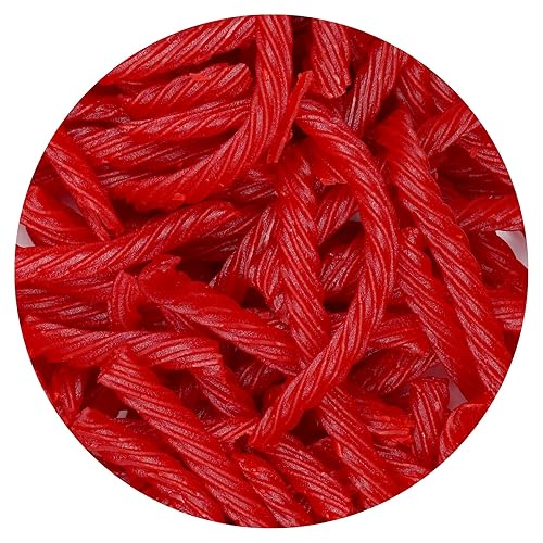 Miniatura 2 de Giros de regaliz rojo, sabor rojo original, bolsa a granel de 3.5 libras, caramelo suave y masticable