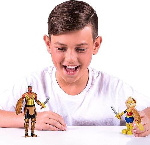 Miniatura 3 de Moose Toys Space Jam: A New Legacy - Paquete de 2 - Equipo en pantalla - Lebron James (Amazon) y Lola Bunny (Wonder Woman), multicolor, (14624)