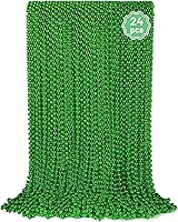 Vista 17 de YAXINRUI 30 piezas cuentas de Mardi Gras, collares de cuentas para fiesta de Mardi Gras, Navidad, San Patricio, regalos de fiesta, accesorios de 10
