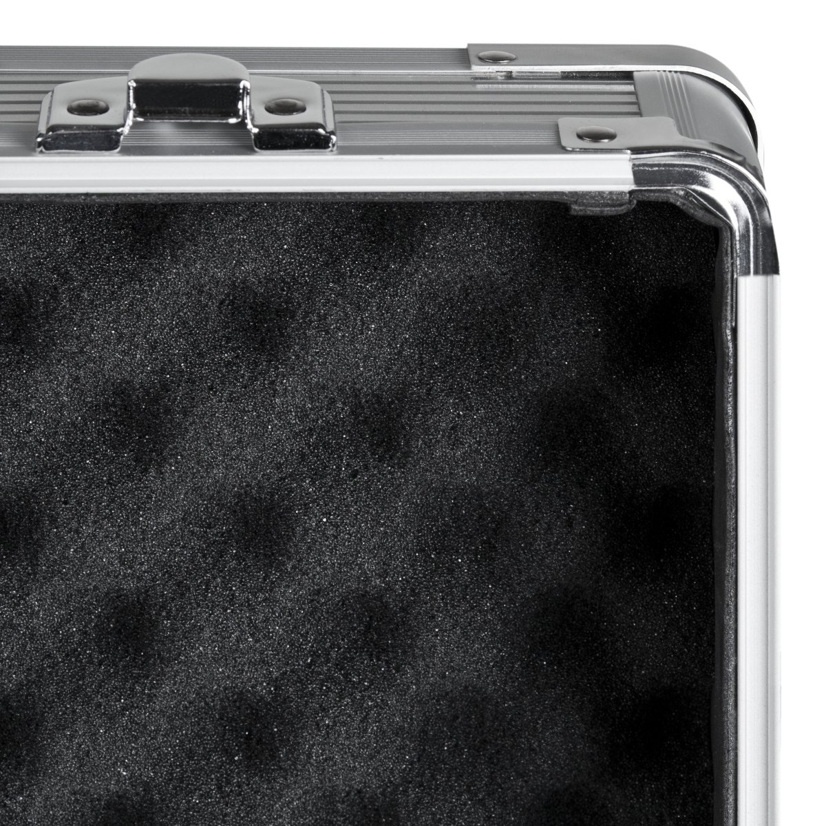 Mantona Valise Photo Basic M avec Mousse Argent Aluminium, verrouillable