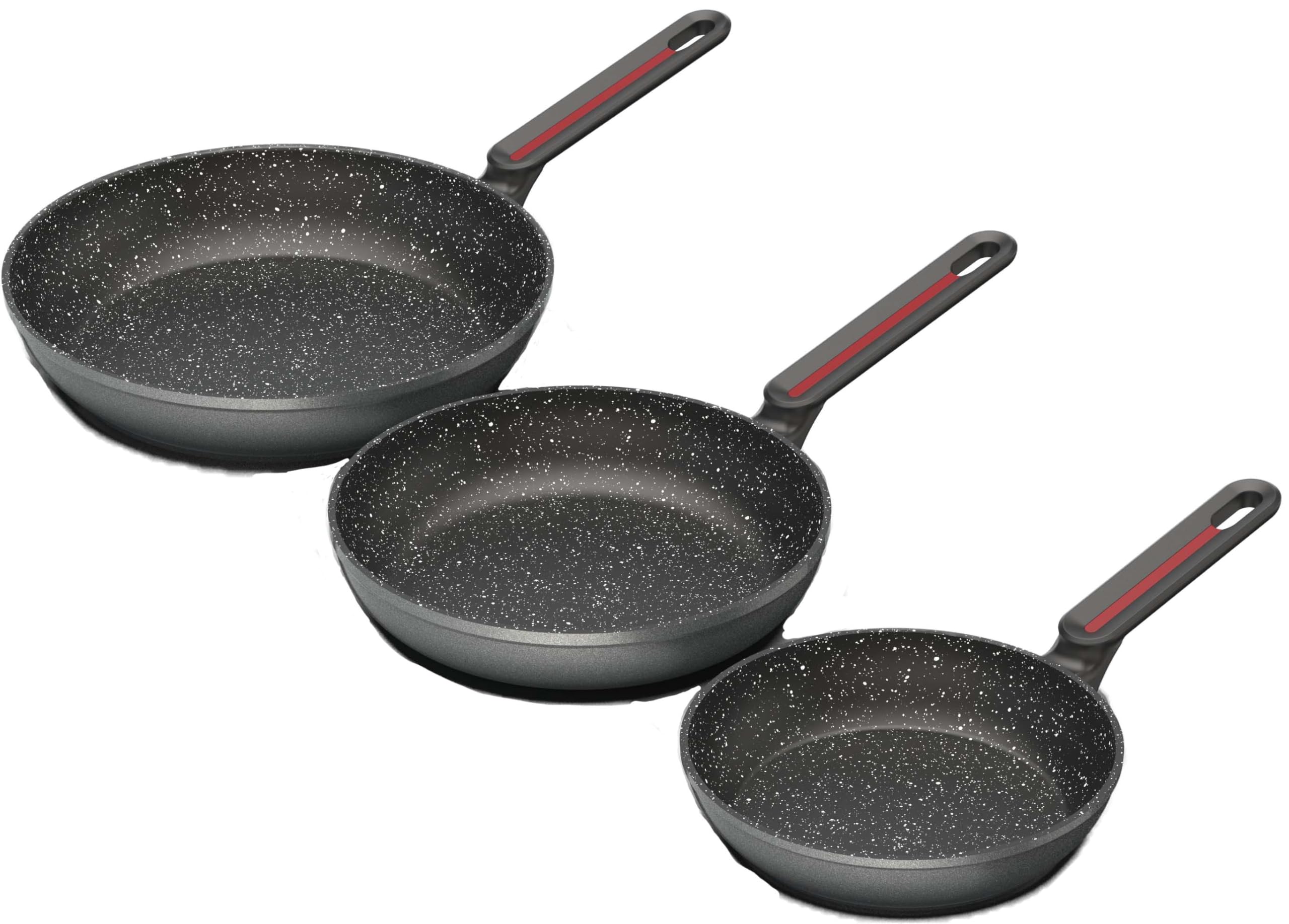Set mit 3 Bratpfannen 18-22 - 26cm TAF-03POS TECHWOOD