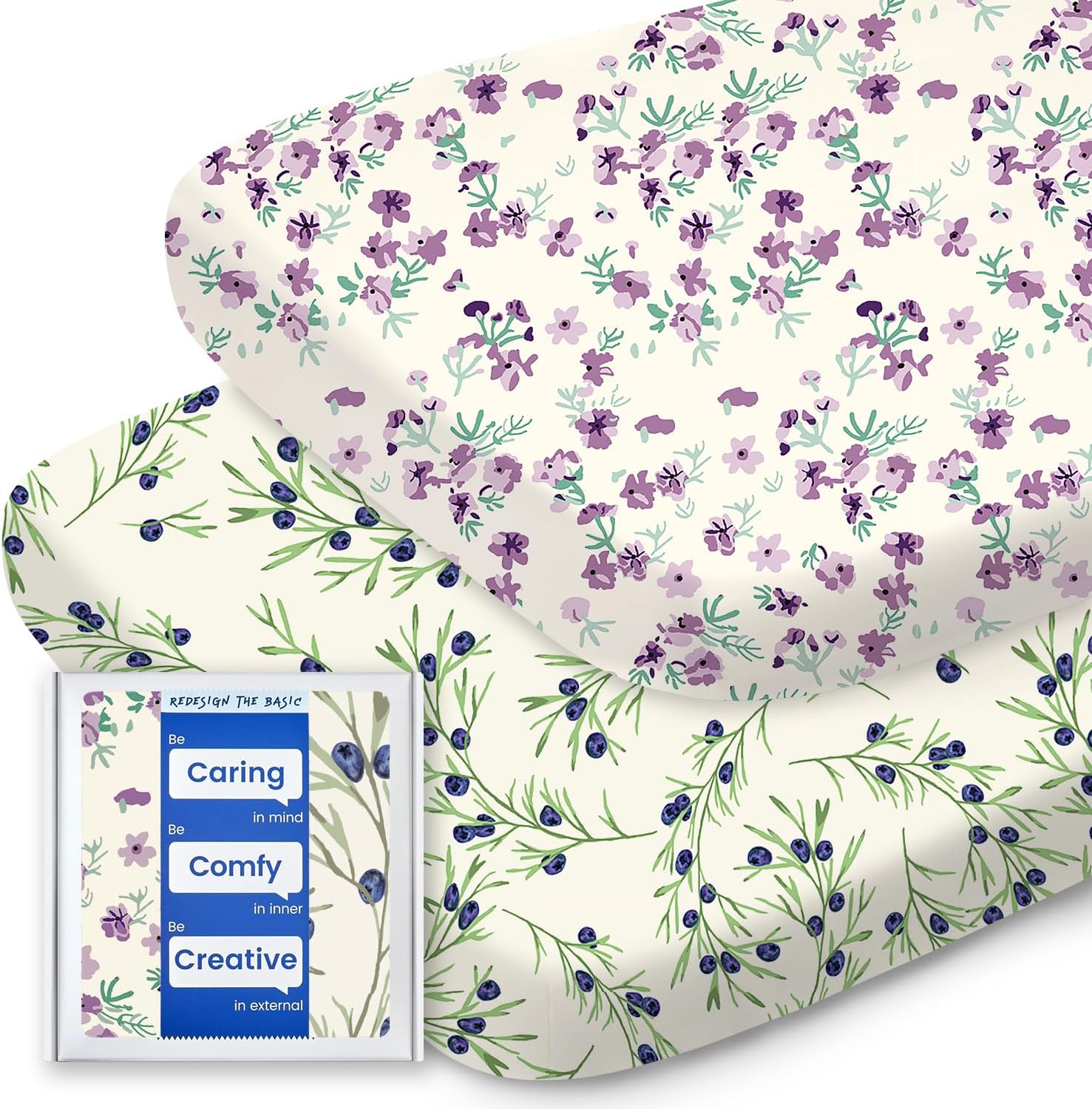 Baby Cradle Sheet Fitted 18" x 36" Compatible with Arms