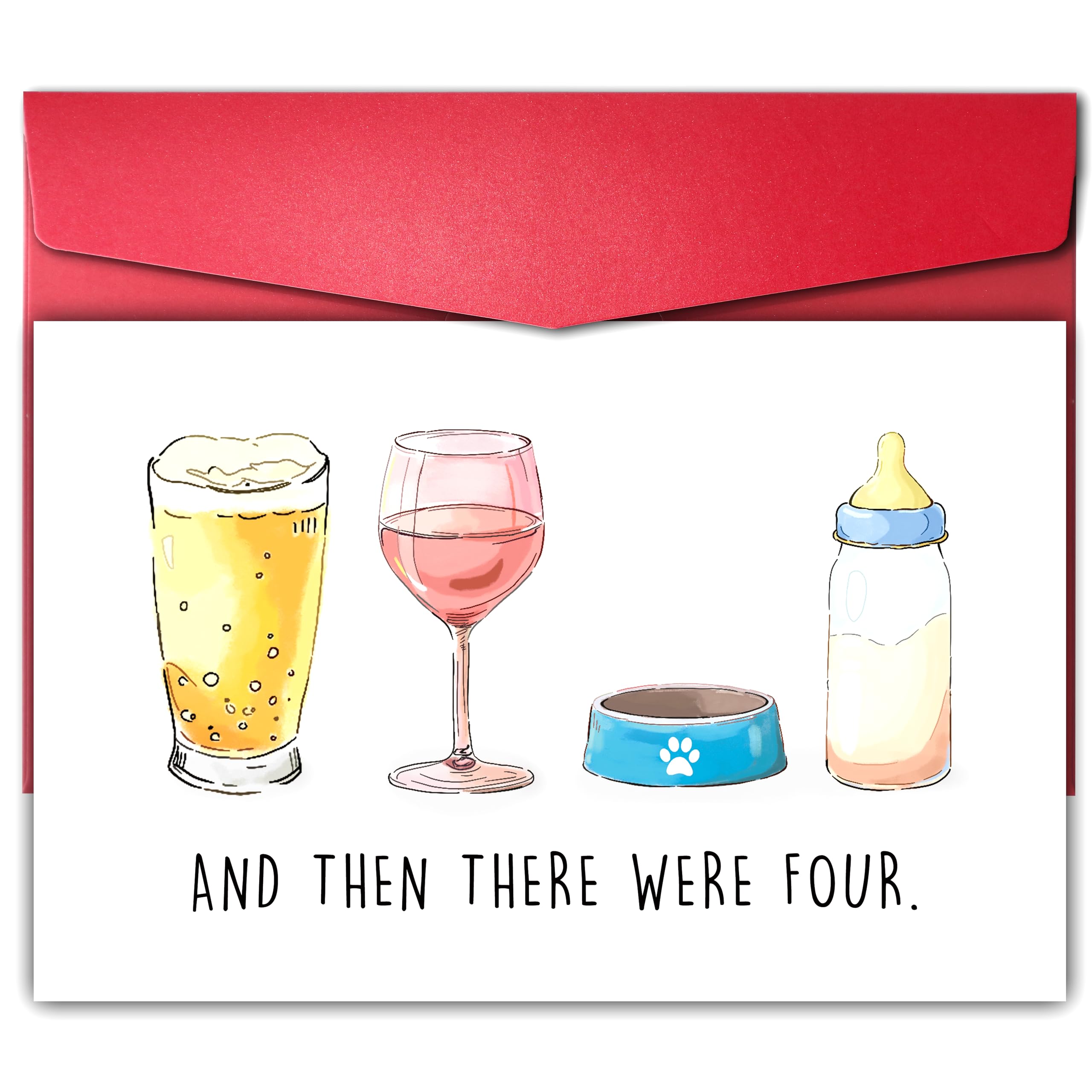 Funny Baby Shower Card, Funny New Born Gift Card for Pregnant Couple Parents New Mom Dad, new baby cards