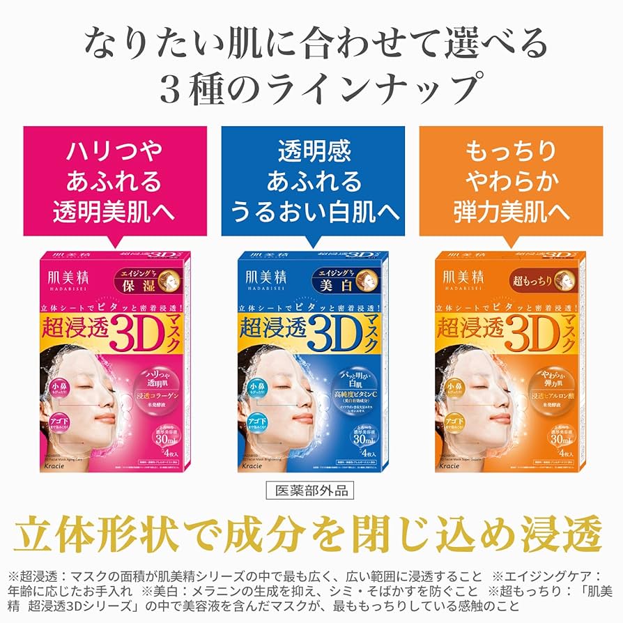Amazon | 肌美精 【医薬部外品】 超浸透3Dマスク エイジングケア
