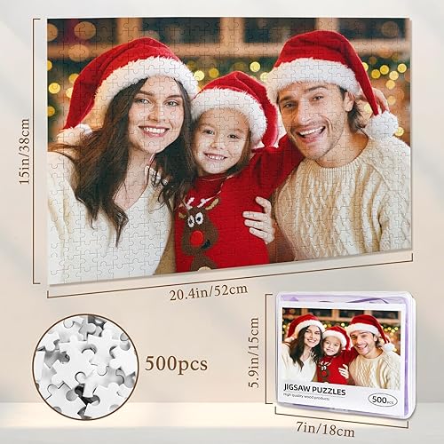 Miniatura 2 de Rompecabezas personalizado de la foto 3005001000 piezas, rompecabezas personalizado para adultos y niños, familia, boda, graduación, regalo