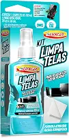 Luxcar Kit Limpa Telas 120 ml + Pano Aplicador - Fórmula Ativa Álcool Isopropílico