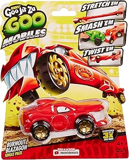 Heroes of Goo Jit Zu Goo Mobiles Burnout Blazagon- Stretch 'em! Smash 'em! Twist 'em! Fix Them and Start Again! Present for 4 Year Old Girls, Boys and Goo JIT Zu Fans