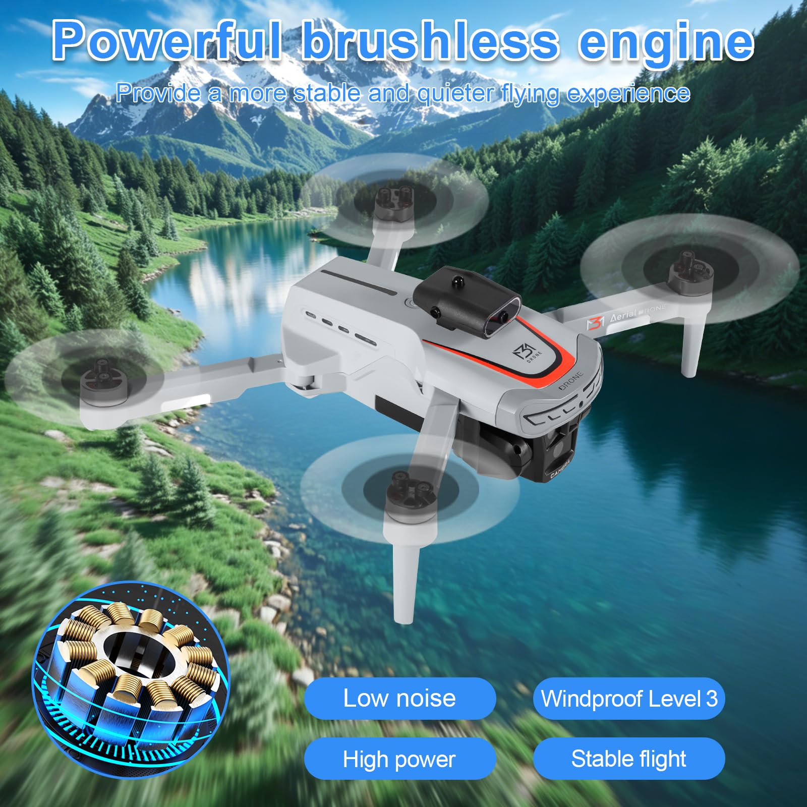 Drone Con Telecamera 1080P HD Per Principianti – Schermo LCD 4,3", WiFi FPV, 2 Batterie E Borsa Trasporto