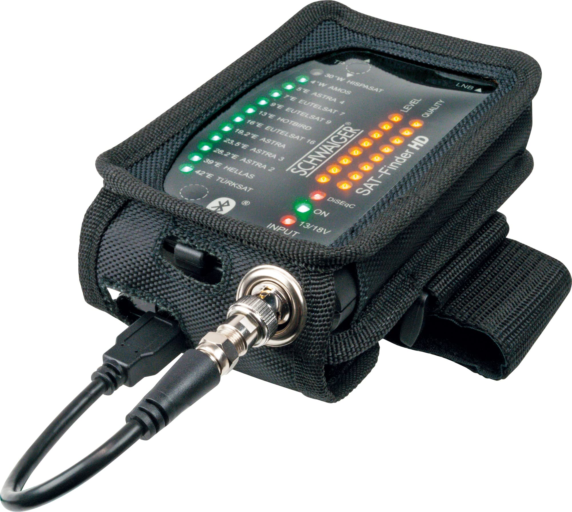 SCHWAIGER Sat Finder HD + Powerbank Pointeur Satellite