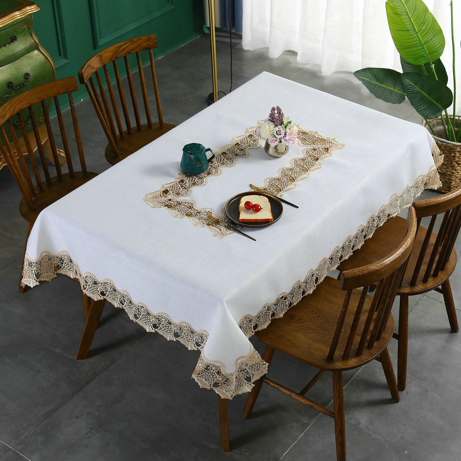 Tovaglie Poliestere Rettangolare, Tovaglia Lavabile 75x230 cm