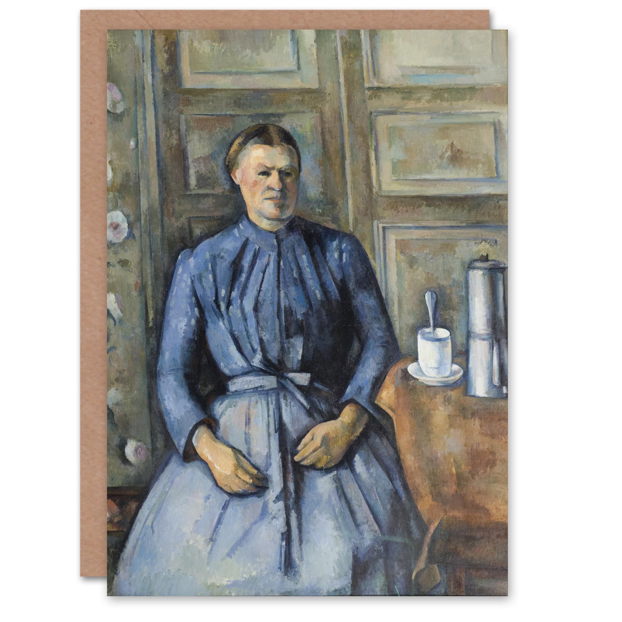 Artery8 Paul Cezanne Art Card Woman with a Coffeepot Portrait