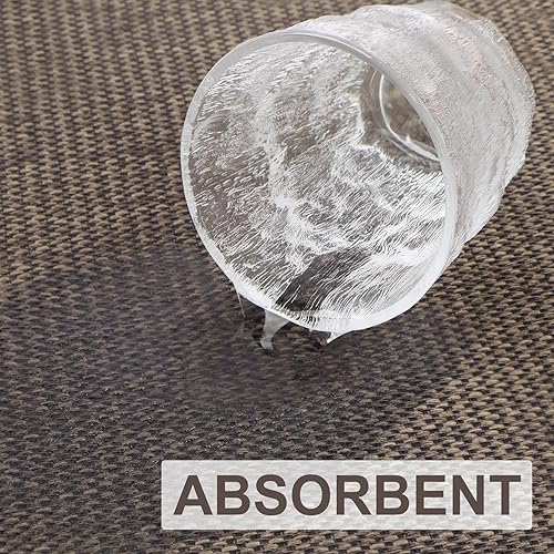 Miniatura 4 de LEKEEPGO Tapete para puerta de 17 x 29 pulgadas, tapete antideslizante para entrada interior, tapete con parte trasera de goma, lavable, absorbente