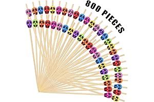 800Pcs Skull Cocktail Picks: Spooky & Delightful Party Essentials