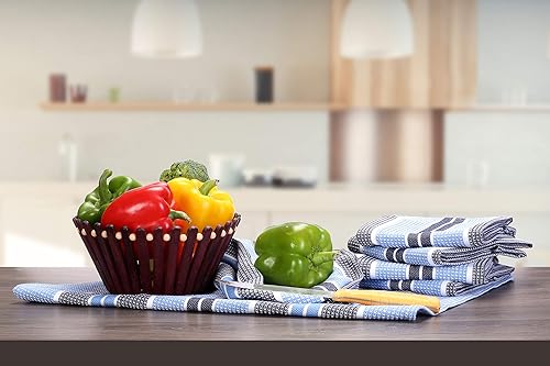 Miniatura 2 de Juego de 6 paños de cocina y paños de cocina de gran tamaño resistentes (juego de 6 paños de cocina de 18 x 28 pulgadas), altamente absorbentes,