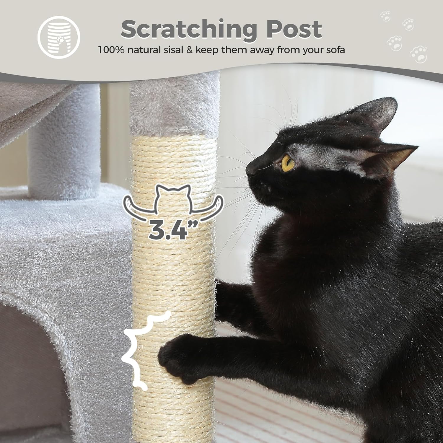 PEQULTI Small Cat Tree Tower for Large Adult Cats and PEQULTI 4-in-1 Cat Tree, 33'' Cat Tower for Indoor Cats