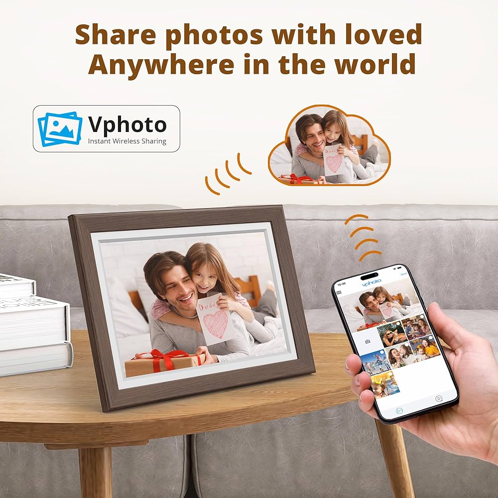 Amazon.com : Dragon Touch Digital Picture Frame WiFi 10 inch