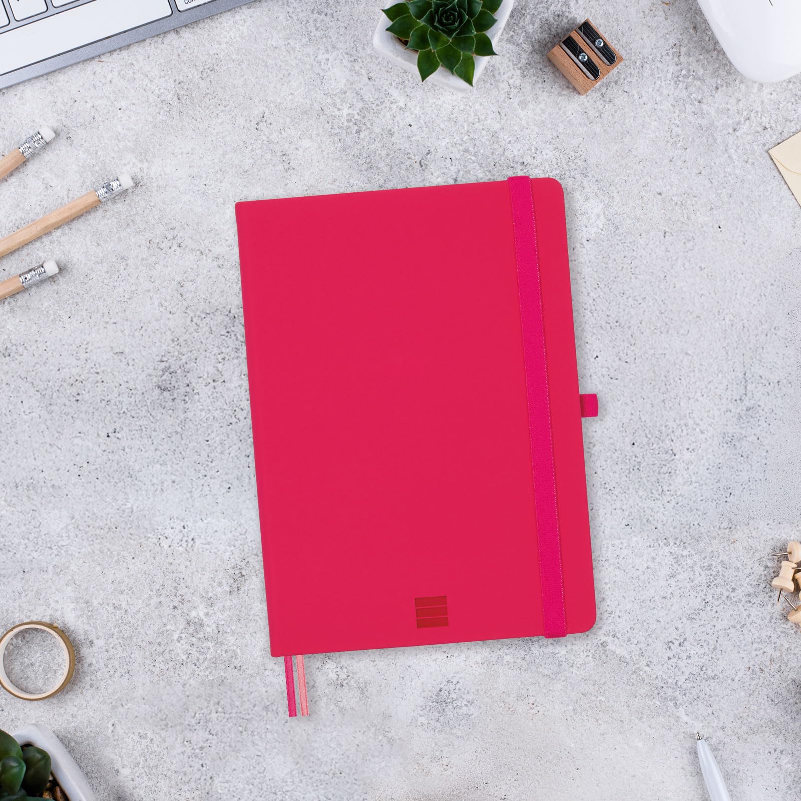 FINOCAM - Nexo Notebook Hard Cover Plain Fuchsia, A5 - Image 2