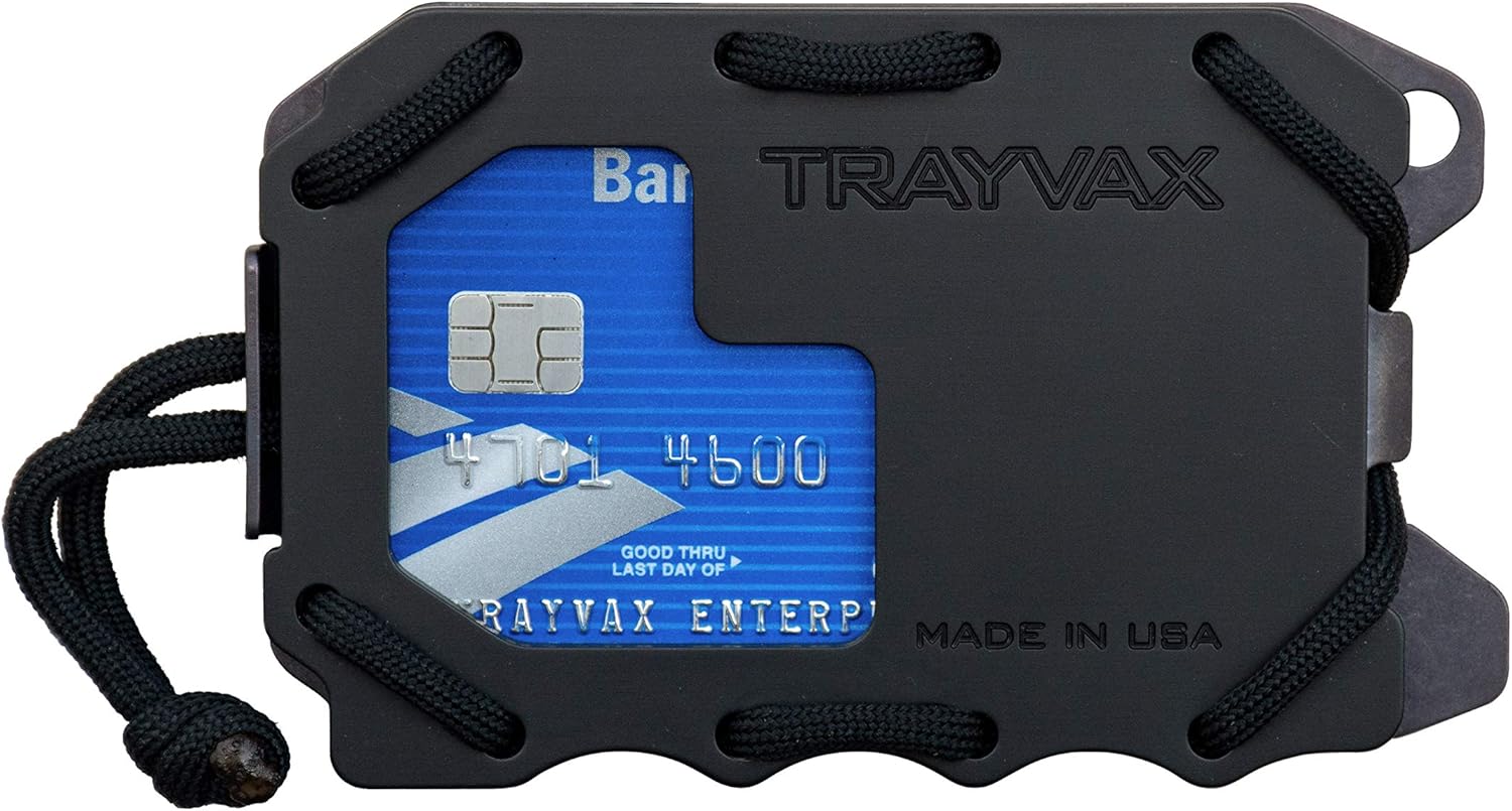 Trayvax Original 2.0 Slim Metal Wallet For Men RFID Blocking Front