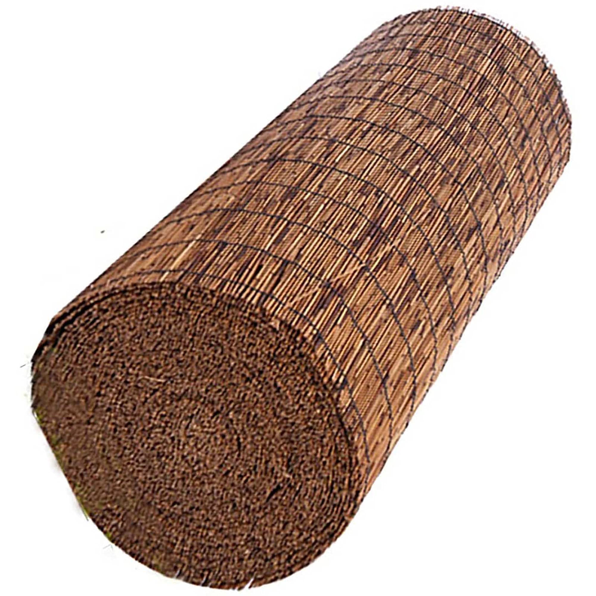 MIED Ogrodzenie ogrodowe, prywatność, panel rolkowy, bezpośredni, naturalny, obrany, trzcinowy, drewniany ogród, ogrodzenie, rolka panelu, 1,3 x 2,5 m