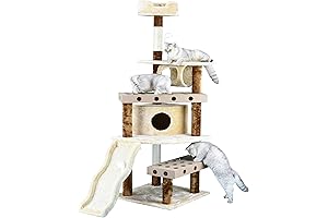 Go Pet Club 62-Inch Cat Tree with Scratcher