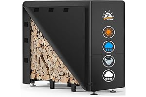 4FT Firewood Rack Covers: Durable & Waterproof Storage for Your Fire Logs