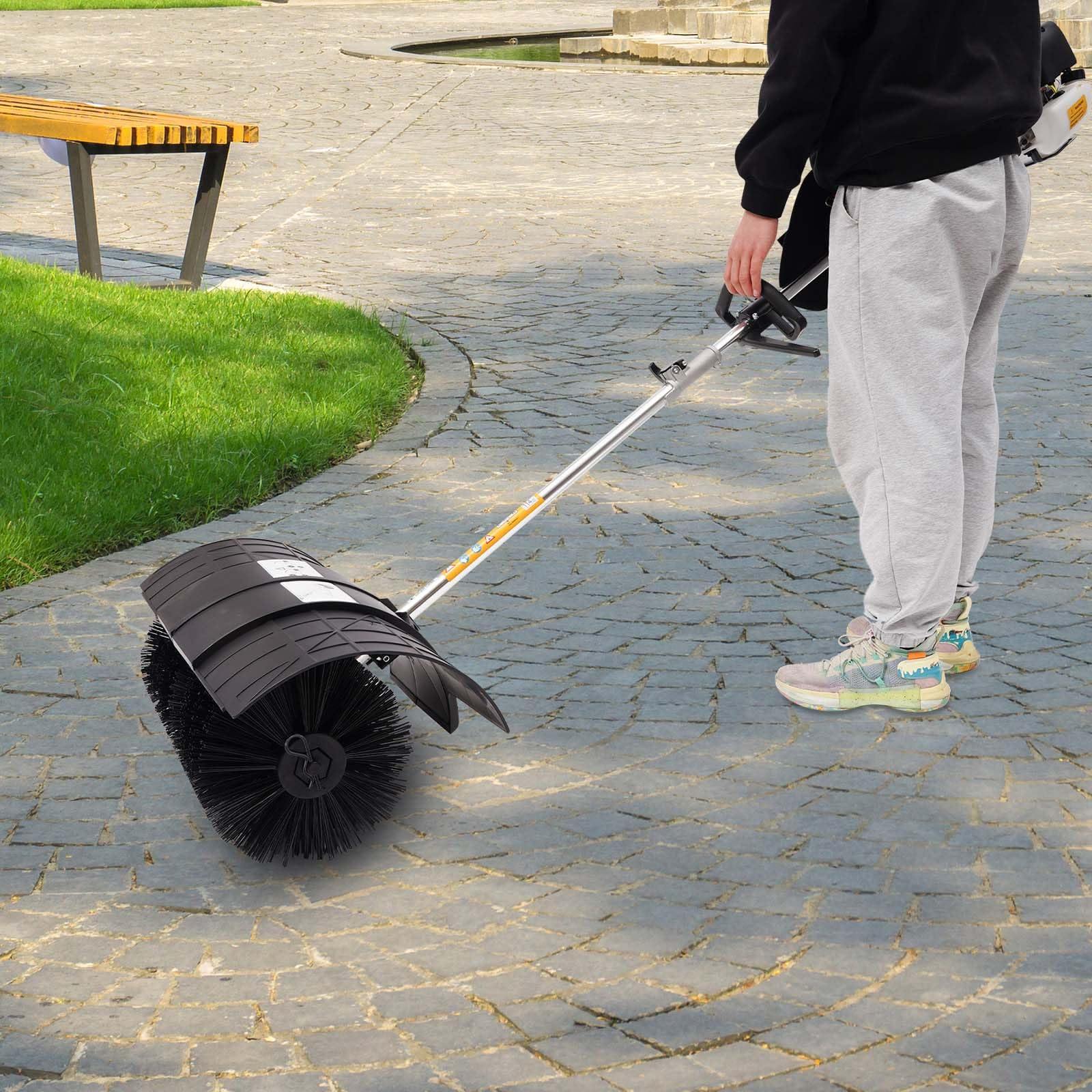 Aspiratore, soffiatore a mano, motore a 2 tempi (1,7 kW/52 cc), fino a 8500 giri/min, tracolla e impugnatura ergonomica, per giardino, campo da golf e strade, serbatoio da 33,8 oz