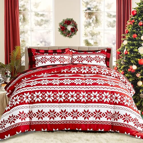 Miniatura 1 de Joyreap Juego de edredón de microfibra de 7 piezas para todas las estaciones, 1 edredón, 2 fundas de almohada, 1 sábana encimera, 1 sábana bajera, 2