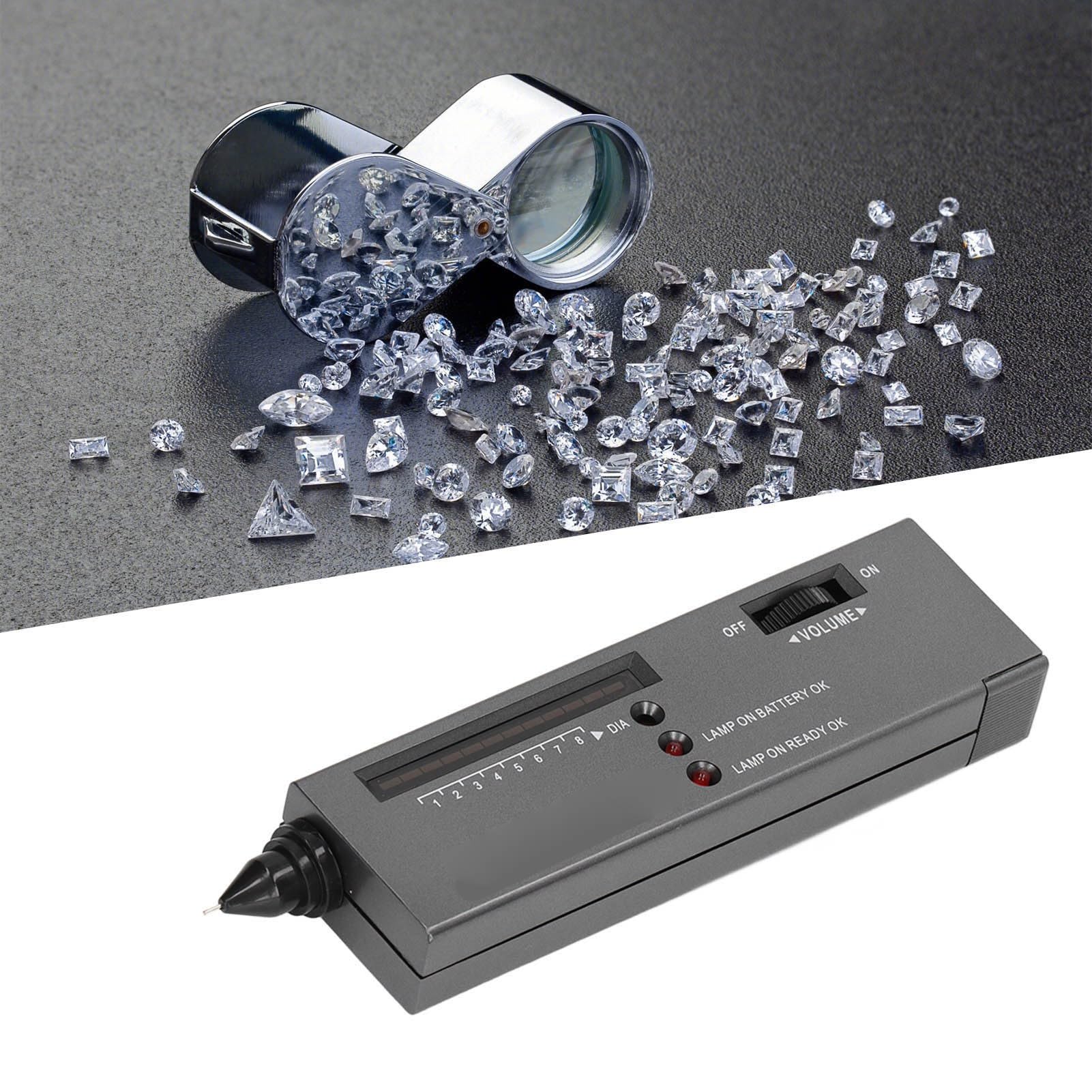 Penna per Tester Tester Diamanti Diamond Selector per Gioielli con Selettore di Diamanti Professionale in ABS con Ingrandimento tester a penna elettronico tester Diamanti tester di diamante