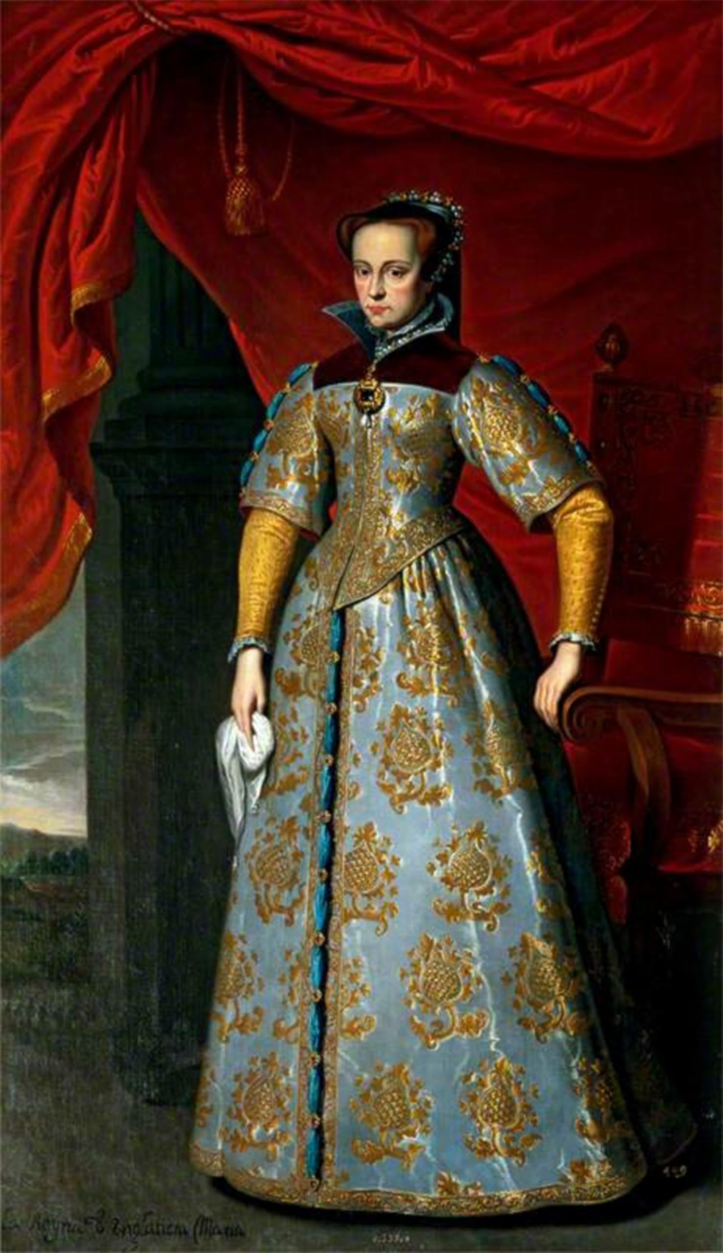 Zhaoshan No Frame Classic Wall Art Decor Modern Canvas Picture Queen Mary I Of By Anthonis Mor Art Canvas Murals For Home Decor 60X90cm