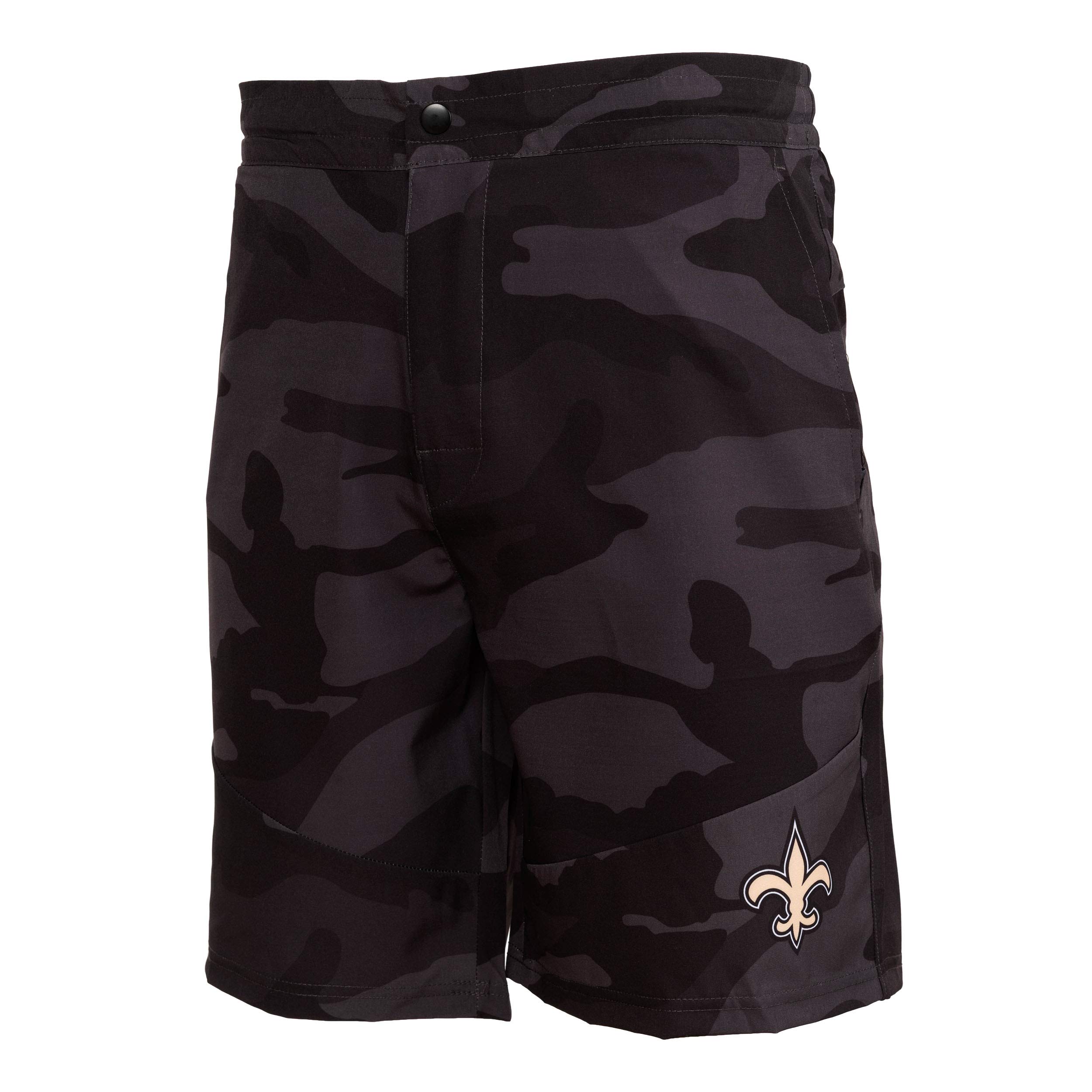 FOCO New Orleans Saints NFL Mens Nightcap Camo Walking Shorts - XXL