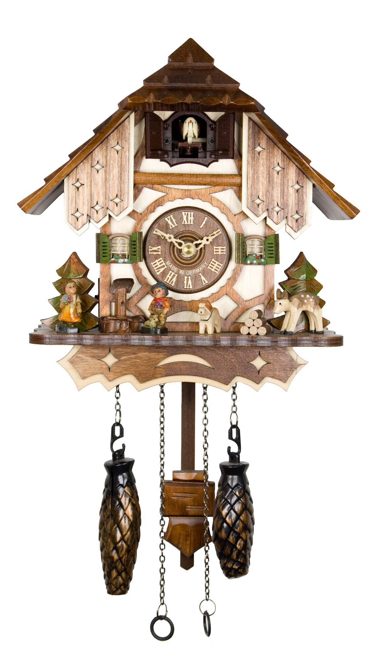 Quartz Cuckoo Clock - The Half-timbered House AH 20 QM