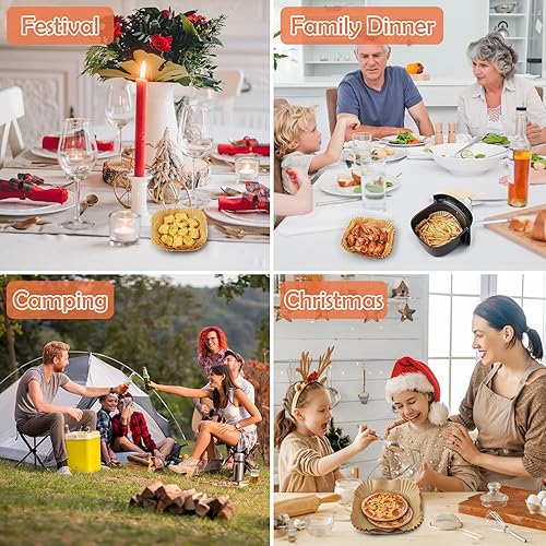 Miniatura 9 de VILIWIN Freidora de aire de 45 cuartos de galón 8 menús preestablecidos con apagado automático temporizador de 30 minutos ajustable y forros de