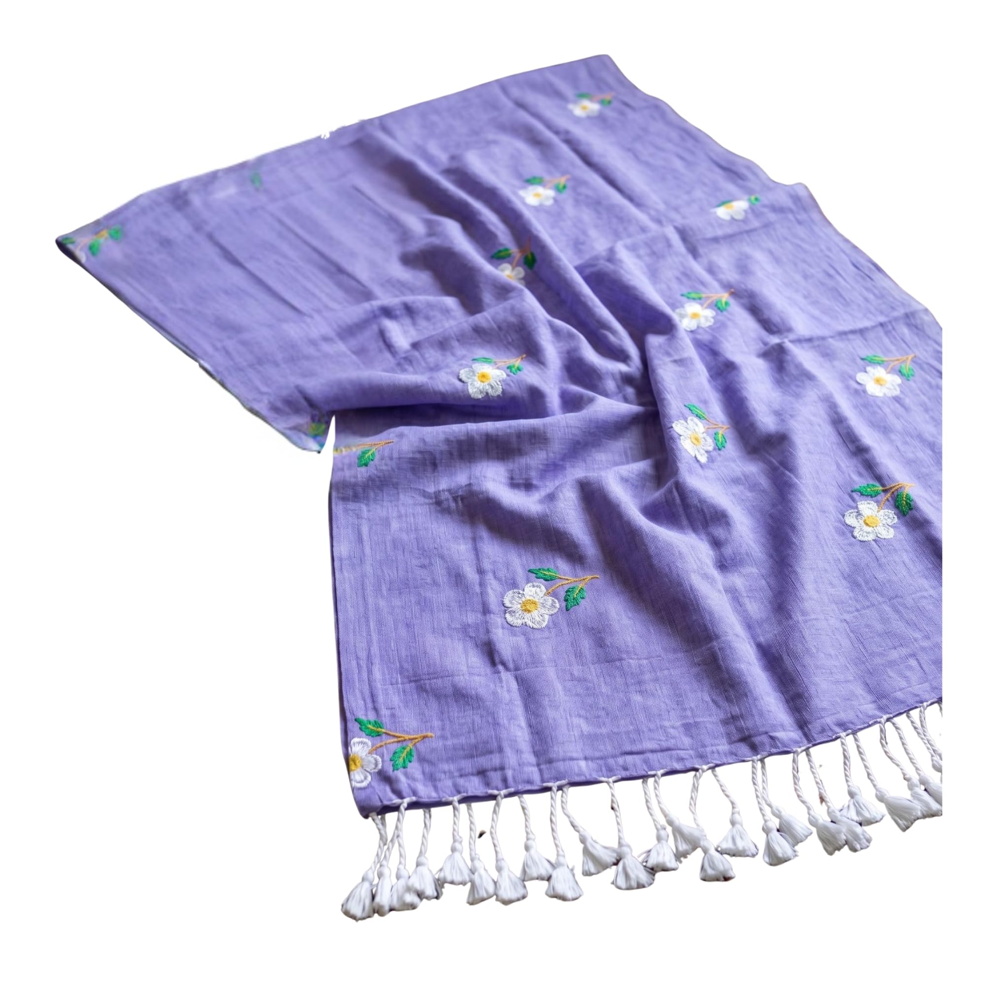 Embroidered Pure Cotton Saree-image-13