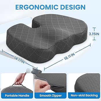 Amazon.com : TushGuard Seat Cushion - Memory Foam Cushion