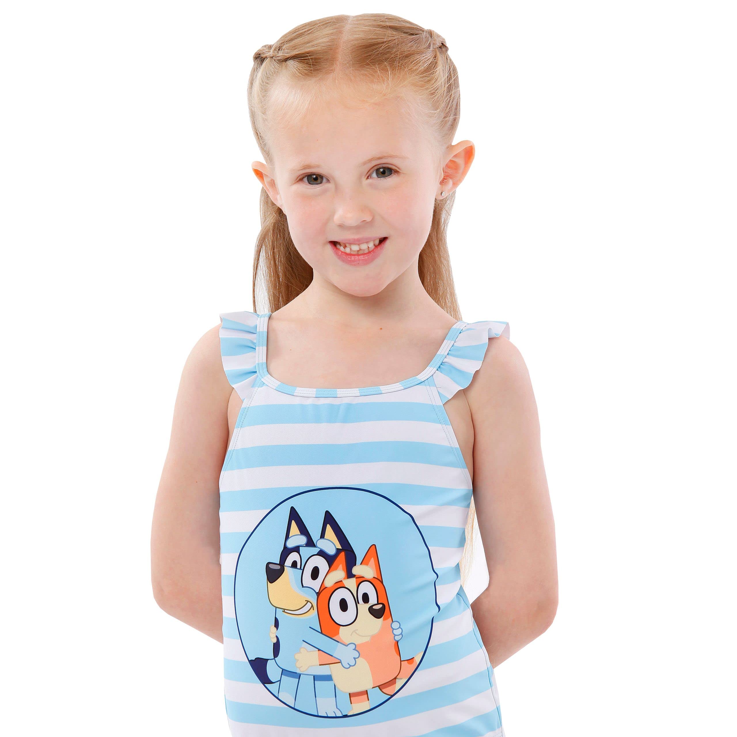 Bluey Traje de baño niñas | Traje de baño Bingo | Azul | Edades de 18 Meses a 8 años | Merchandising Oficial