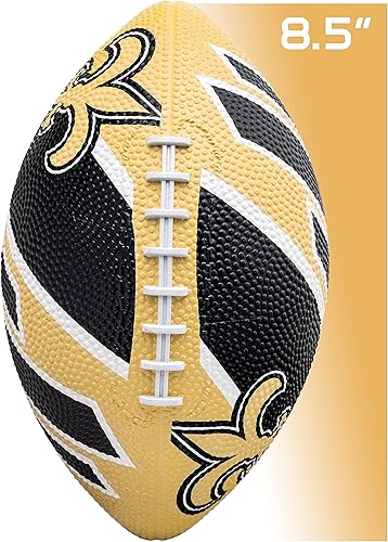 Vista 54 de Franklin Sports NFL Team Footballs - Rubber Youth Mini Balls for All Teams - Kids 8.5" Football + Air Pump Sets - Official NFL Licensed