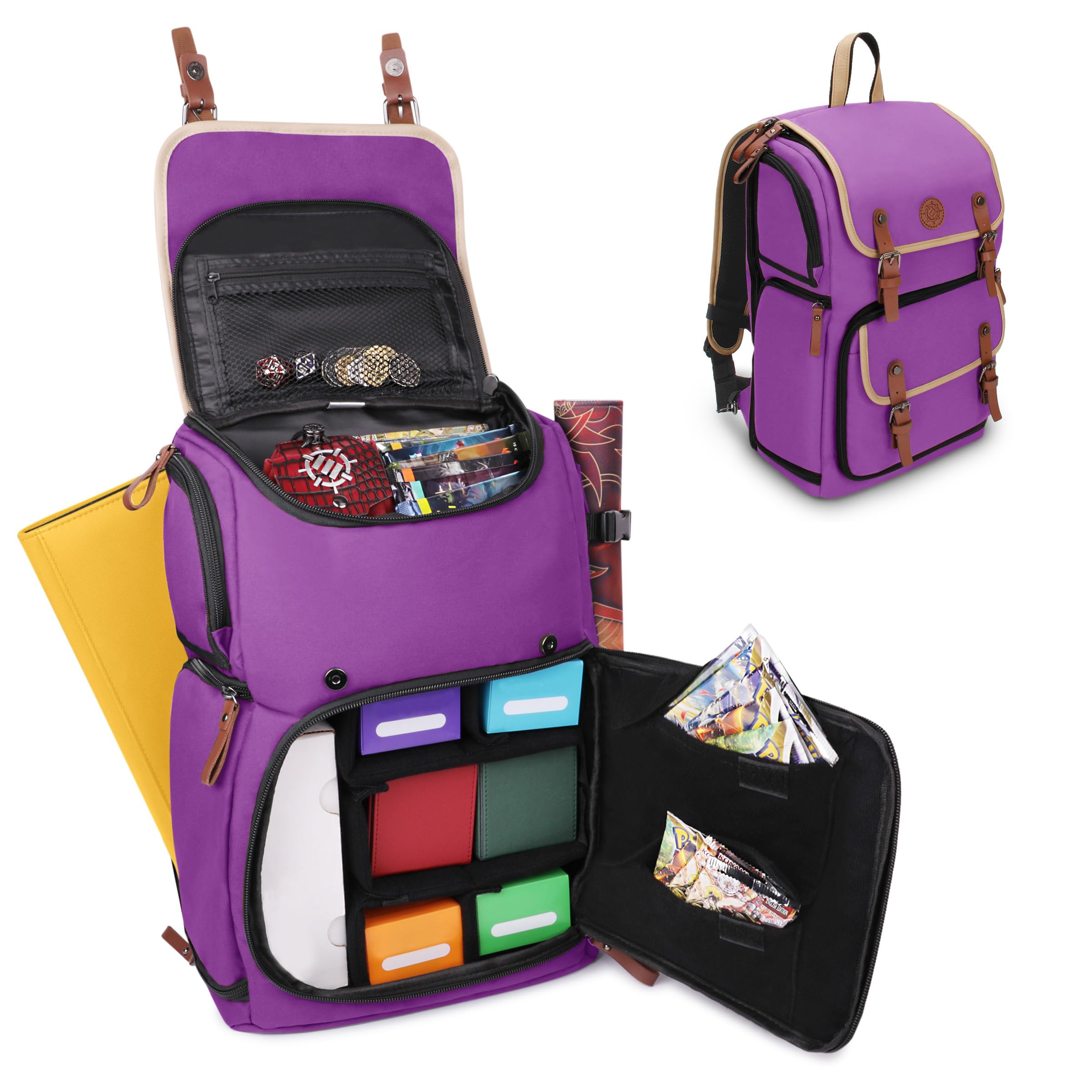 Amazon.com: ENHANCE Designer Edition TCG Backpack - MTG Deck Bag Card  Binder Space, TCG Deck Box Storage, MTG Playmat Holder