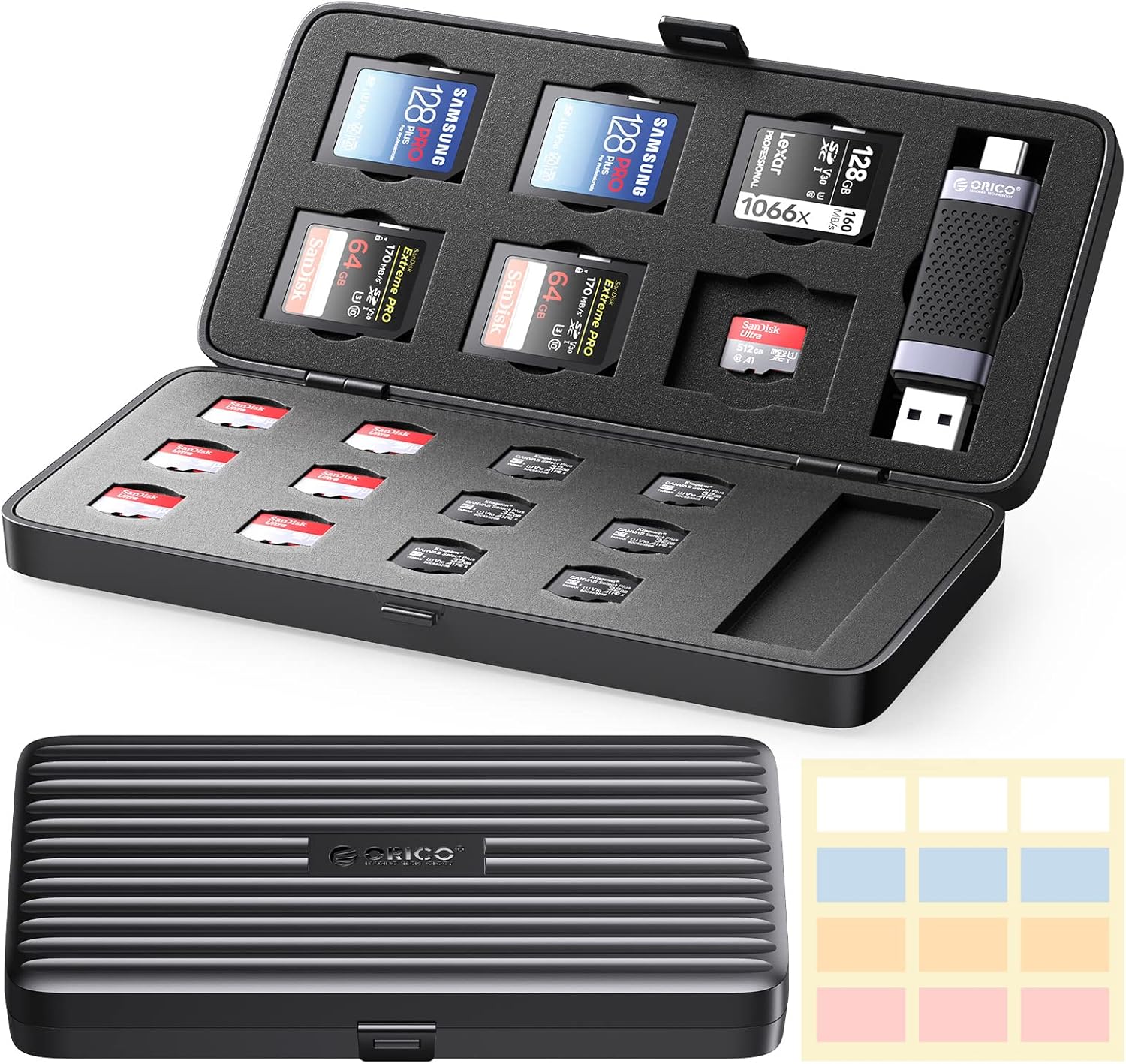 ORICO SD Card Holder, WaterResistant SD Card Storage