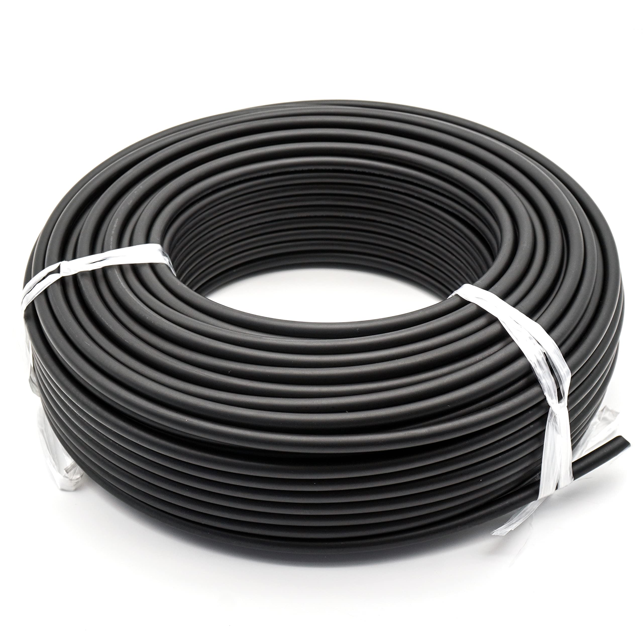 Solarsys® - Cable de extensión para panel solar, color negro y rojo, 4 mm², 1500 V, CC clasificado, cable de calidad de doble aislamiento (30 m, 4 mm² negro)