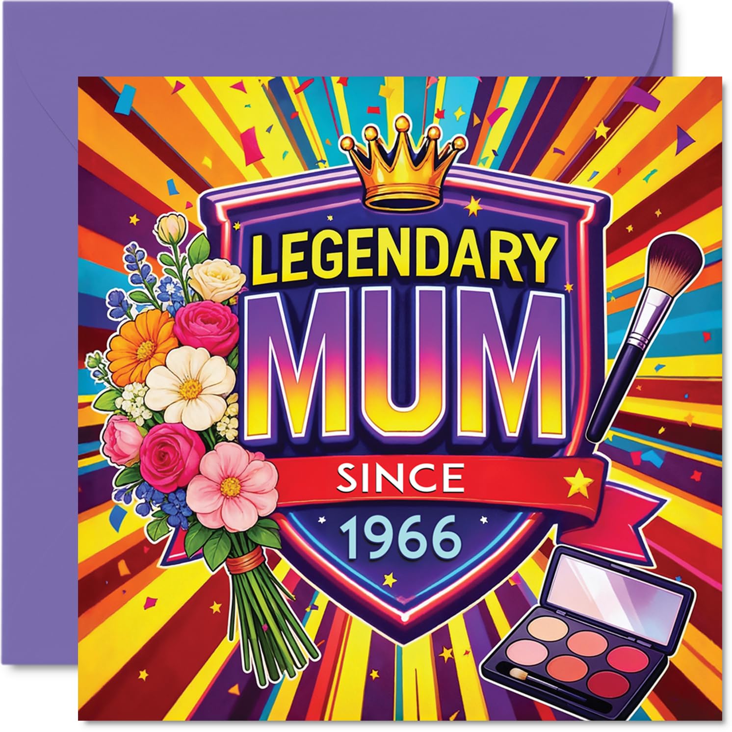 Playful Birthday Card, Legendary Mum Vibes
