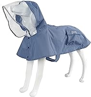 Vista 17 de Impermeable para perro, ropa de lluvia ligera reflectante ajustable para mascotas con capucha poncho (4XL, amarillo)