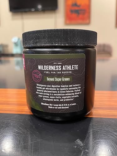 Miniatura 2 de Wilderness Athlete - Infusión verde  Supergreen Superfood Power Greens Powder - Polvo de pasto de trigo con raíz de astrágalo, extracto de té verde